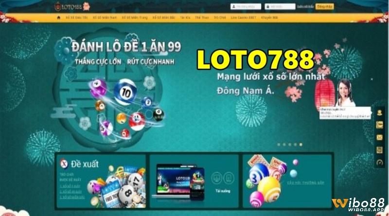 Loto788.con cung cấp cho cược thủ đầy đủ các sản phẩm cá cược 