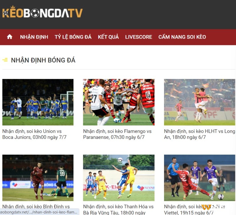 Nội dung trang Nhận định bóng đá của Keobongda tv