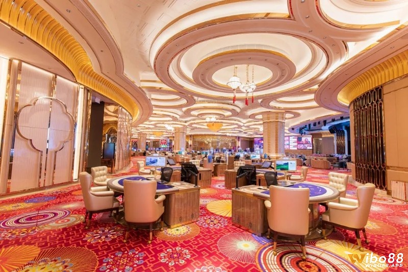 Sảnh chơi của casino Hội An được thiết kế sang trọng
