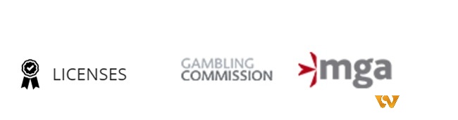 Sòng bạc được Ủy ban cờ bạc Vương quốc Anh và Spelinspektionen cấp phép hoạt động