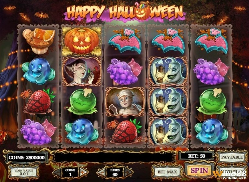 Happy Halloween slot: Lễ hội hoá trang ma quái thú vị