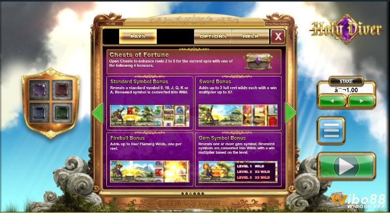 Chests of Fortune cho phép người chơi dùng 1 trong 4 công cụ sửa đổi
