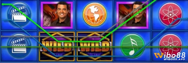 Biểu tượng hoang dã Jeopardy xuất hiện trên cuộn 2 đến 5 có thể thay thế các biểu tượng khác