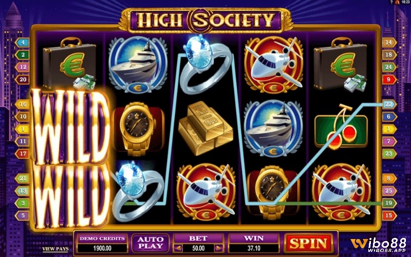 Cách chơi của High Society Slot rất đơn giản